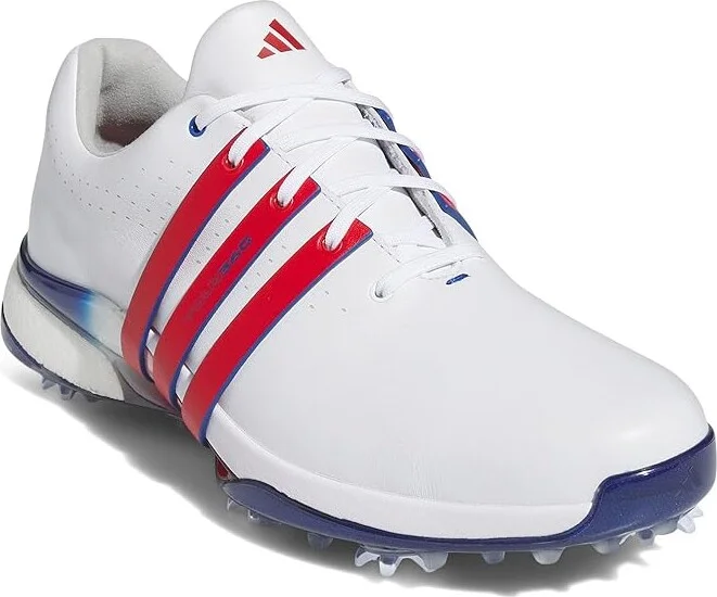 adidas Golf Tour360 24 Golf Shoes Men's Shoes Footwear White/Bettersca/Tearoyblu : 15 D - Medium, Leather