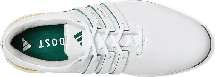 adidas Golf Tour360 24 Golf Shoes Men's Shoes Footwear White/Collegiate Green/Yellow : 7.5 D - Medium, Leather - Image 2