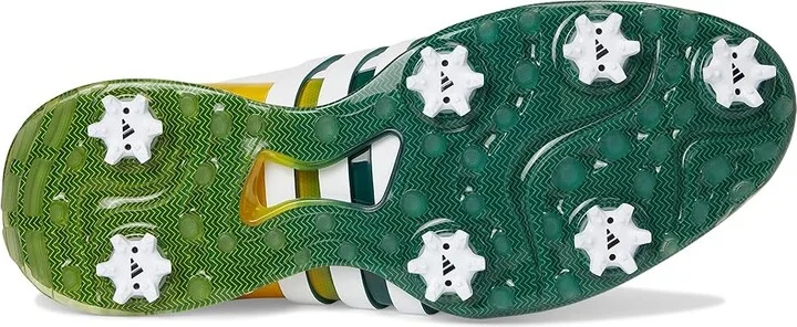 adidas Golf Tour360 24 Golf Shoes Men's Shoes Footwear White/Collegiate Green/Yellow : 7.5 D - Medium, Leather - Image 3