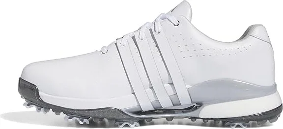 adidas Golf Tour360 24 Golf Shoes Men's Shoes Footwear White/Footwear White/Silvermet : 11 D - Medium, Leather - Image 5