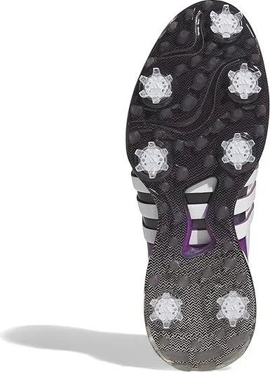 adidas Golf Tour360 24 Golf Shoes Men's Shoes Footwear White/Shadow Fig/Auro Black : 9.5 D - Medium, Leather - Image 3