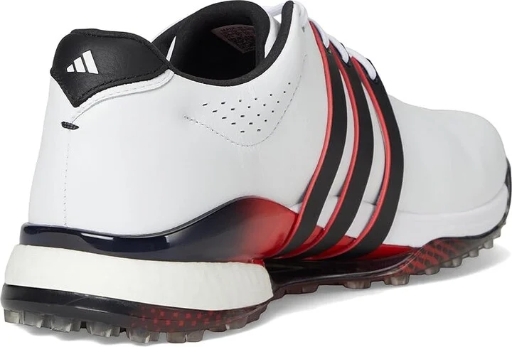 adidas Golf Tour360 25 Spikeless Golf Shoes Men's Golf Shoes Footwear White/Core Black/Lucid Red : 10.5 D - Medium, Leather - Image 4