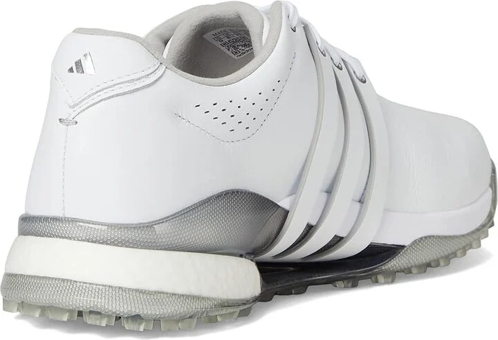 adidas Golf Tour360 25 Spikeless Golf Shoes Men's Golf Shoes Footwear White/Footwear White/Silver Metallic : 9.5 D - Medium, Leather - Image 4