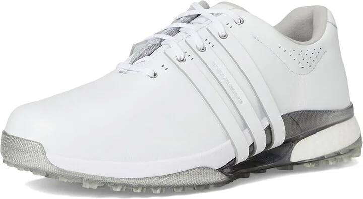 adidas Golf Tour360 25 Spikeless Golf Shoes Men's Golf Shoes Footwear White/Footwear White/Silver Metallic : 9.5 D - Medium, Leather - Image 5