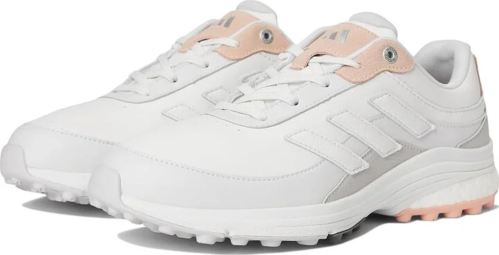 adidas Golf Zoysia Spikeless Golf Shoes Women's Golf Shoes Dash Grey/Crystal White/Powder Coral : 7.5 B - Medium, Leather