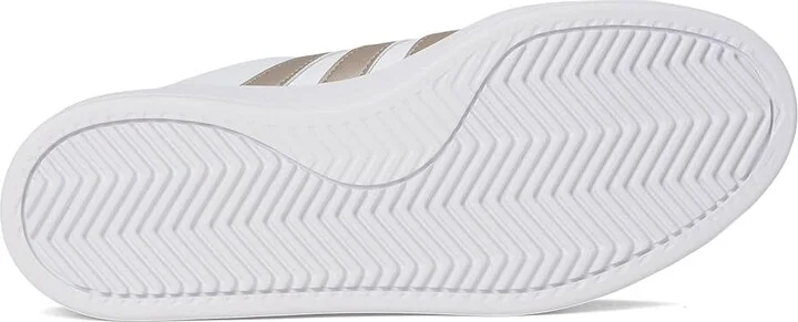 adidas Grand Court 2.0 Women's Shoes White/Metallic Silver : 5.5 B - Medium, Leather - Image 3