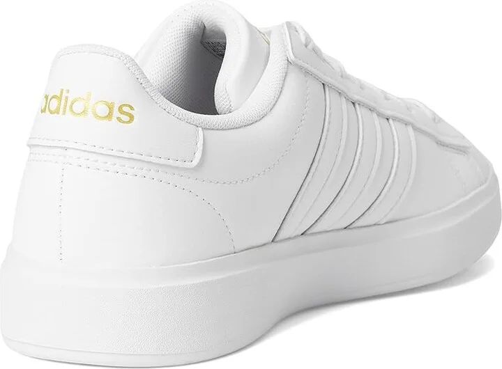 adidas Grand Court 2.0 Women's Shoes White/White/Gold Metallic : 6.5 B - Medium - Image 4