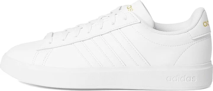 adidas Grand Court 2.0 Women's Shoes White/White/Gold Metallic : 6.5 B - Medium - Image 6