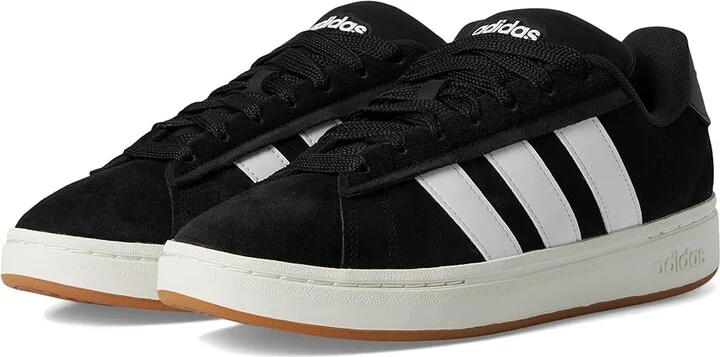 adidas Grand Court Alpha 00s Men's Shoes Black/White/Gum : 10.5 M, Leather