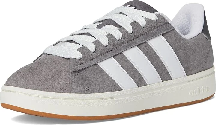 adidas Grand Court Alpha 00s Men's Shoes Grey/White/Off-White : 9.5 M, Leather - Image 5