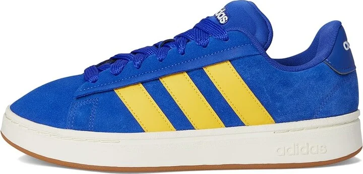 adidas Grand Court Alpha 00s Men's Shoes Semi Lucid Blue/Utility Yellow/Off-White : 12 M, Leather - Image 6