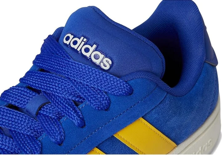 adidas Grand Court Alpha 00s Men's Shoes Semi Lucid Blue/Utility Yellow/Off-White : 12 M, Leather - Image 7