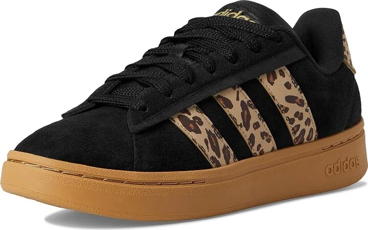 adidas Grand Court Alpha 00s Women's Tennis Shoes Black/Shadow Brown/Matte Gold : 10.5 B - Medium, Leather/Rubber - Image 5