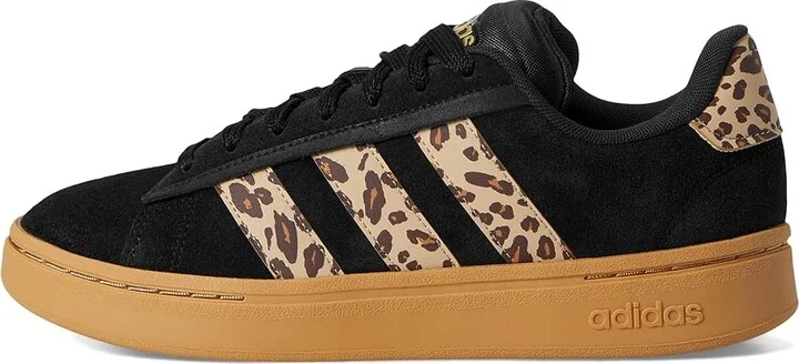 adidas Grand Court Alpha 00s Women's Tennis Shoes Black/Shadow Brown/Matte Gold : 10.5 B - Medium, Leather/Rubber - Image 6