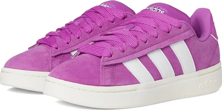 adidas Grand Court Alpha 00s Women's Tennis Shoes Purple Burst/White/Purple Burst : 8 B - Medium, Leather/Rubber