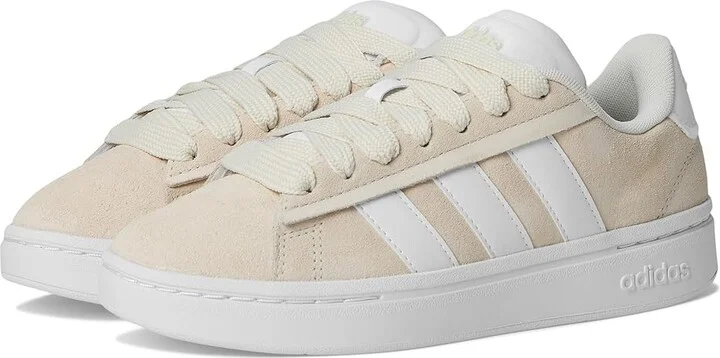 adidas Grand Court Alpha 00s Women's Tennis Shoes Wonder White/White/Wonder White : 9 B - Medium, Leather/Rubber