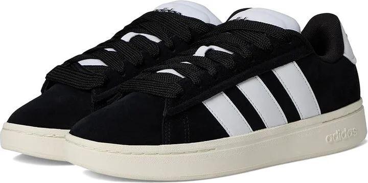 adidas Grand Court Alpha Men's Lace up casual Shoes Black/White/Off-White : 13 D - Medium, Leather/Rubber