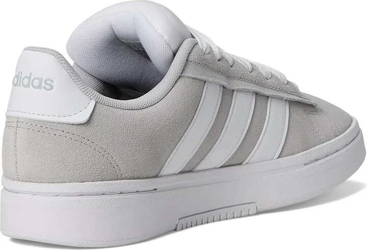 adidas Grand Court Alpha Men's Lace up casual Shoes Grey/White/Grey : 12 D - Medium, Leather/Rubber - Image 4