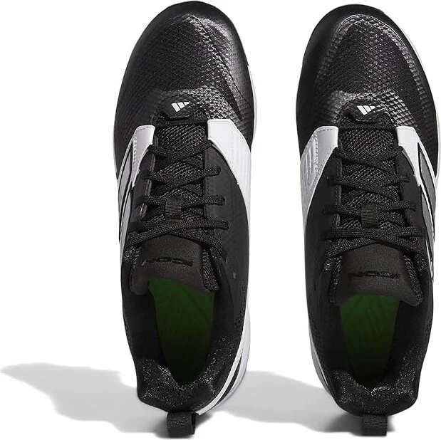 adidas Icon 8 Baseball Cleats Men's Shoes Core Black/Silver Metallic/Footwear White 1 : 12.5 D - Medium - Image 2