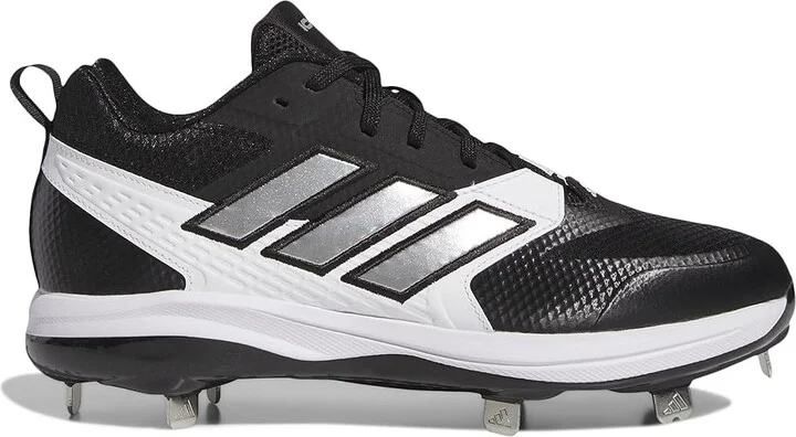 adidas Icon 8 Baseball Cleats Men's Shoes Core Black/Silver Metallic/Footwear White 1 : 12.5 D - Medium - Image 6