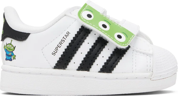 adidas Kids Baby White Superstar II Comfort Closure AR Sneakers