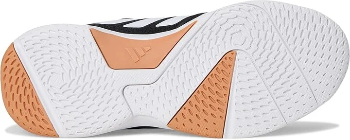 adidas Ligra 8 Volleyball Shoes Women's Volleyball Shoes Black/White/White : 8 M, Faux Leather/Textile - Image 3