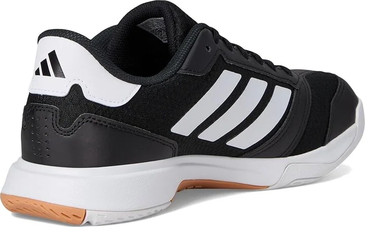 adidas Ligra 8 Volleyball Shoes Women's Volleyball Shoes Black/White/White : 8 M, Faux Leather/Textile - Image 4