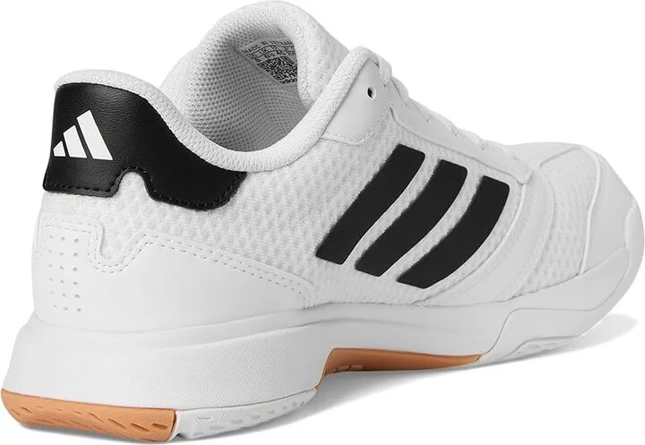 adidas Ligra 8 Volleyball Shoes Women's Volleyball Shoes White/Black/White : 9.5 M, Faux Leather/Textile - Image 4