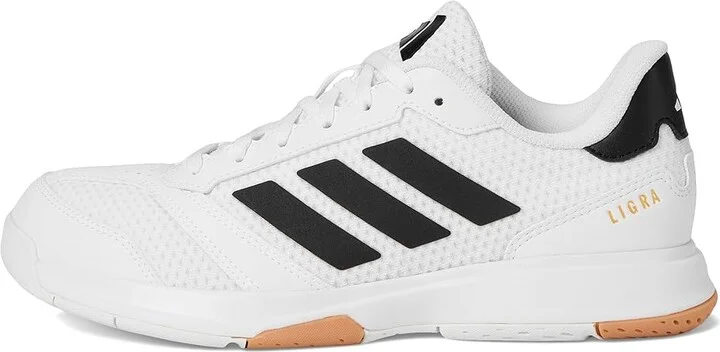 adidas Ligra 8 Volleyball Shoes Women's Volleyball Shoes White/Black/White : 9.5 M, Faux Leather/Textile - Image 6