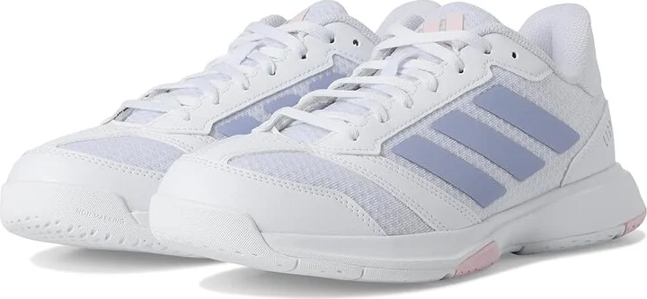 adidas Ligra 8 Volleyball Shoes Women's Volleyball Shoes White/Violet Tone/Clear Pink : 7.5 M, Faux Leather/Textile