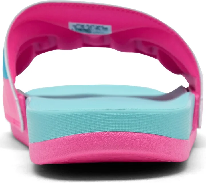 Adidas Men's Adilette Comfort Messi Slide Sandals from Finish Line - Flash Aqua, Pink - Image 4