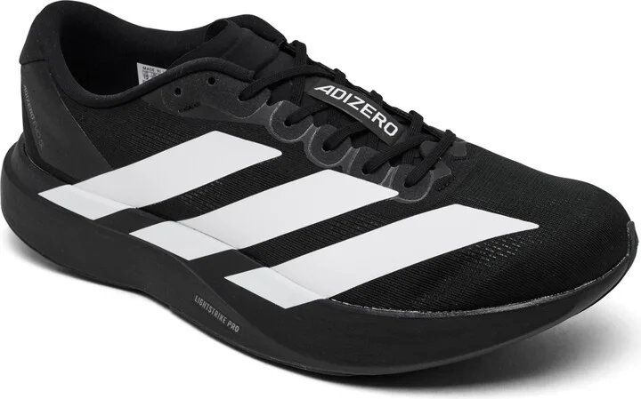 Adidas Men's Adizero Evo Sl Running Sneakers from Finish Line - Black, White