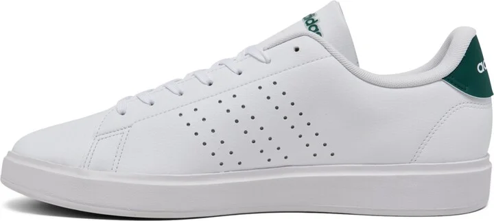 Adidas Men's Advantage 2.0 Casual Tennis Sneakers from Finish Line - White/Green - Image 2