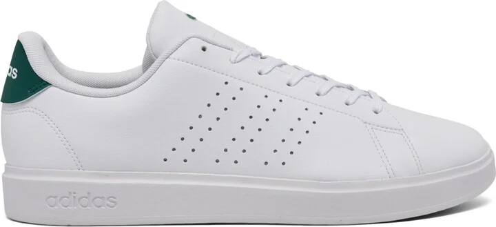 Adidas Men's Advantage 2.0 Casual Tennis Sneakers from Finish Line - White/Green - Image 3