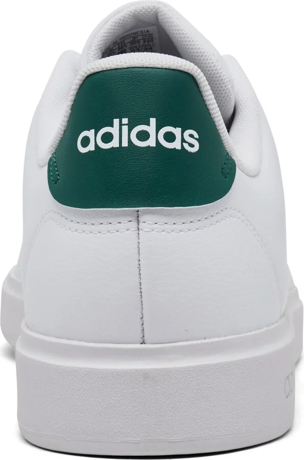 Adidas Men's Advantage 2.0 Casual Tennis Sneakers from Finish Line - White/Green - Image 4