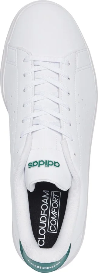 Adidas Men's Advantage 2.0 Casual Tennis Sneakers from Finish Line - White/Green - Image 5