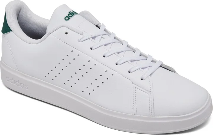 Adidas Men's Advantage 2.0 Casual Tennis Sneakers from Finish Line - White/Green