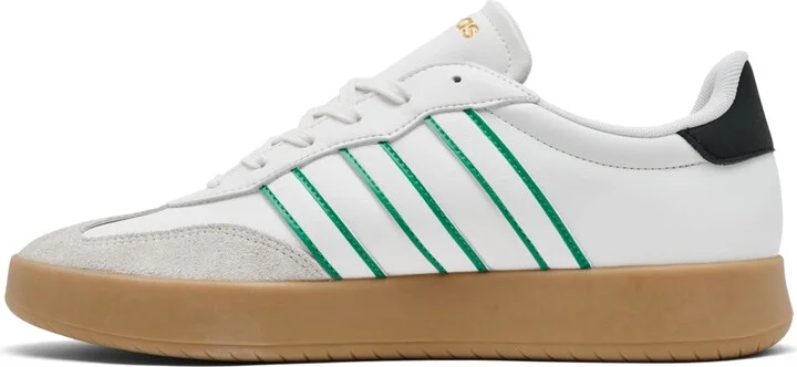 Adidas Men's Barreda Casual Sneakers from Finish Line - White, Green - Image 3