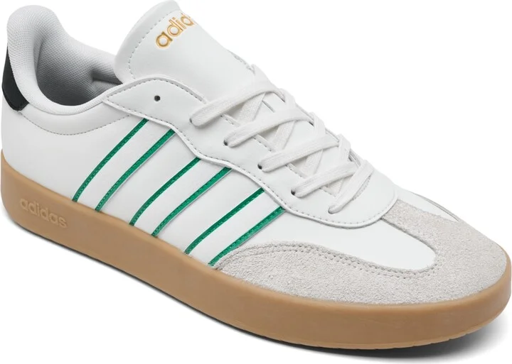 Adidas Men's Barreda Casual Sneakers from Finish Line - White, Green