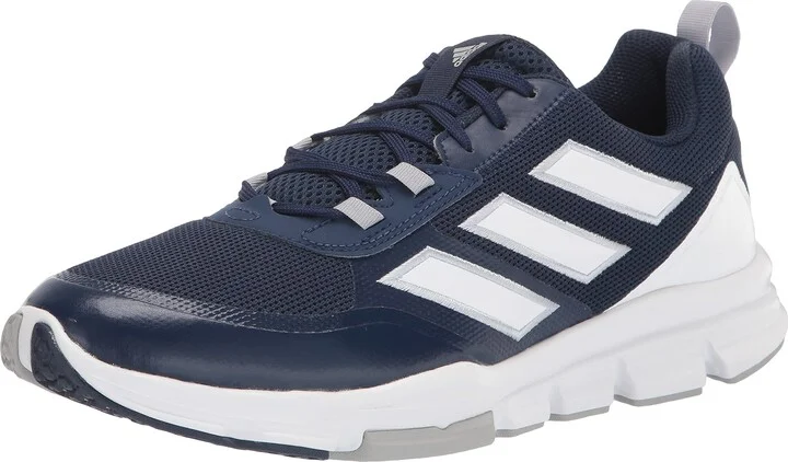 Navy Blue/White/Silver Metallic
