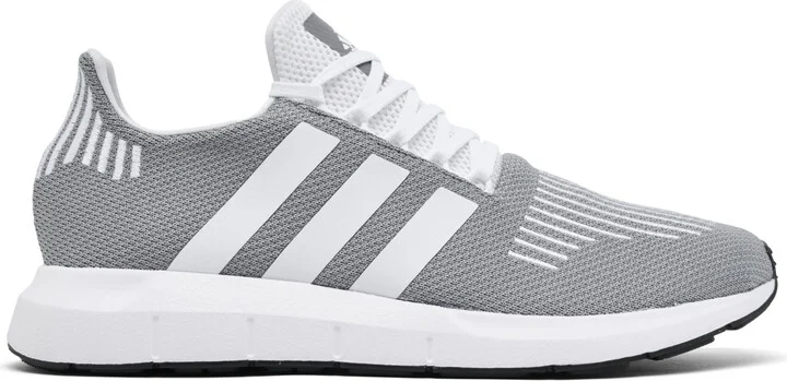Adidas Men's Swift Run 1.0 Casual Sneakers from Finish Line - Gray, White - Image 2