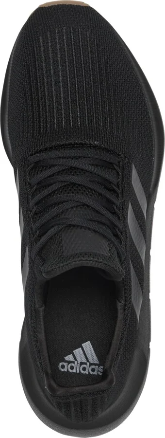 Adidas Men's Swift Run Casual Sneakers from Finish Line - Black/Gum - Image 3