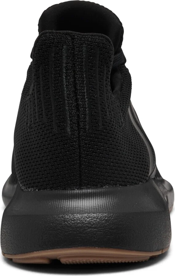 Adidas Men's Swift Run Casual Sneakers from Finish Line - Black/Gum - Image 4