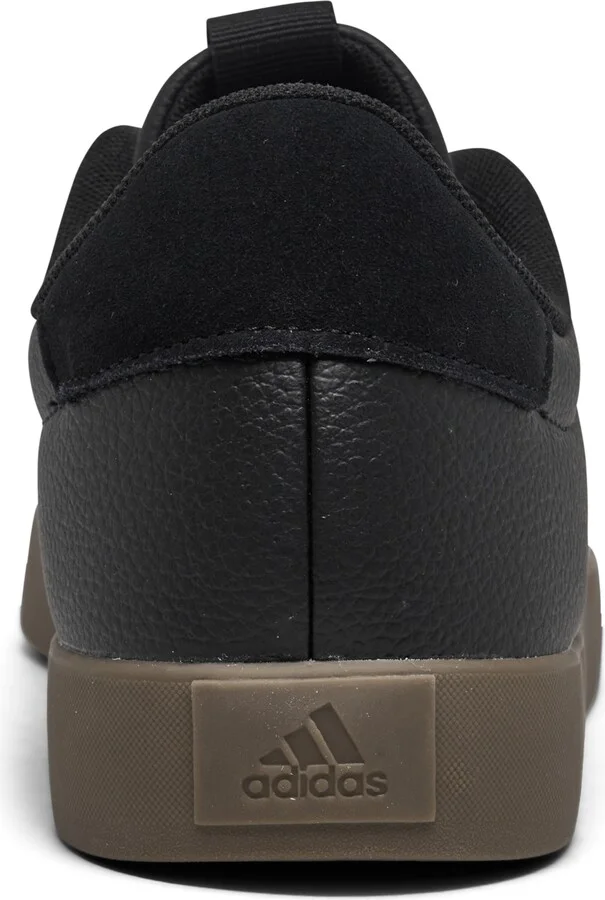 adidas Men's Vl Court 3.0 Casual Sneakers from Finish Line - Black, White, Gum - Image 4