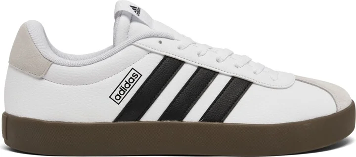 adidas Men's Vl Court 3.0 Casual Sneakers from Finish Line - Black, White, Gum - Image 7