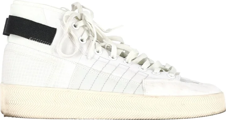 Adidas Nizza Parley High-Top Sneakers in White Polyester