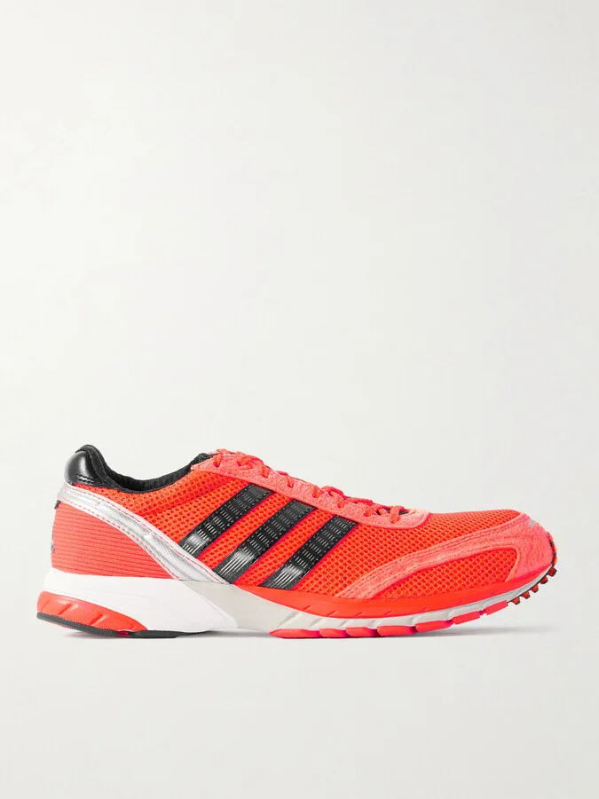 adidas Originals - Adizero Adios Og Rubber-trimmed Mesh Sneakers - Red