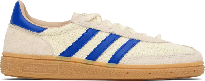 adidas Originals Beige & Blue Handball Spezial Sneakers