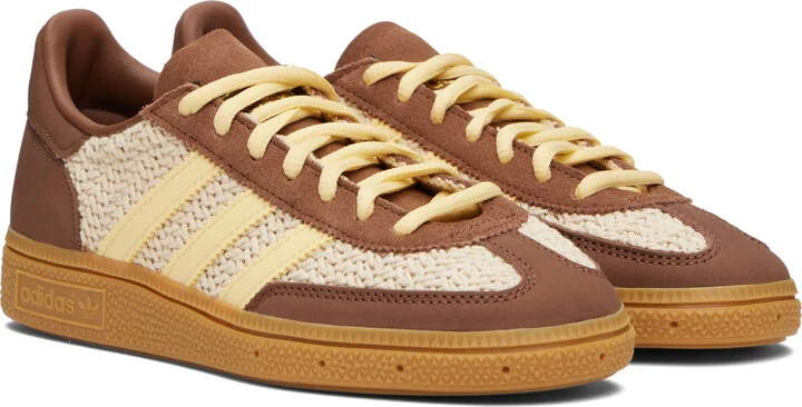 adidas Originals Beige & Brown Handball Spezial Sneakers - Image 4