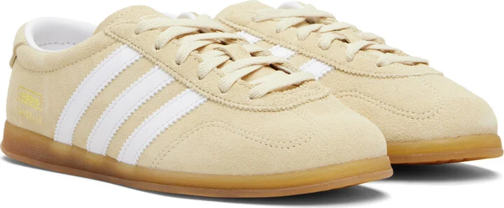 adidas Originals Beige Gazelle Lo Pro Sneakers - Image 4